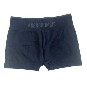 Abercrombie & Fitch Black Biker Athletic Shorts